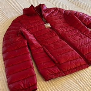 Womens puffer coat red size small NWT
